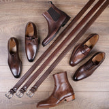Benson Wholecut Oxford Shoes in Elegant Brown