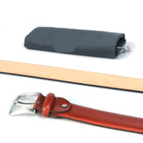 Chestnut-colored leather belt for a stylish and durable look