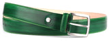 Custom Premium Leather Belt in Beautiful Patina Blue