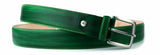 Custom Premium Leather Belt in Beautiful Patina Blue