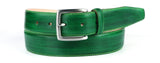 Custom Premium Leather Belt in Beautiful Patina Blue