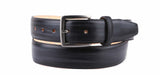 Personalized leather belt with elegant gray patina