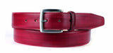 Customizable Leather Belts with Elegant Oxblood Patina