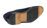 Bourne Monk Strap Navy Blue Suede