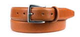 Light-toned leather belt for a sophisticated style