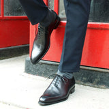 Benson Elegance Wholecut Oxford Shoes in Classic Black