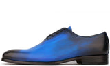 Benson Wholecut Shoe in exclusive Custom Patina Blue for a stylish look