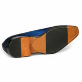 Benson Wholecut Shoe in exclusive Custom Patina Blue for a stylish look