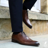 Benson Wholecut Oxford Shoes in Elegant Brown