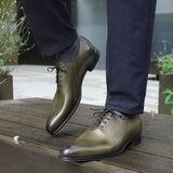 Benson Wholecut Oxford Olive Green