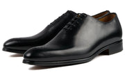 Ellington Wholecut Brogue Inlaid Leather Shoes - Elegant Black Design