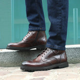 Montana Wingtip Brogue Boot Brown