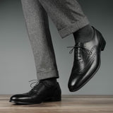 Cambridge Wingtip Oxford Brogue Black