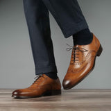 Cambridge Wingtip Oxford Brogue Light Tan